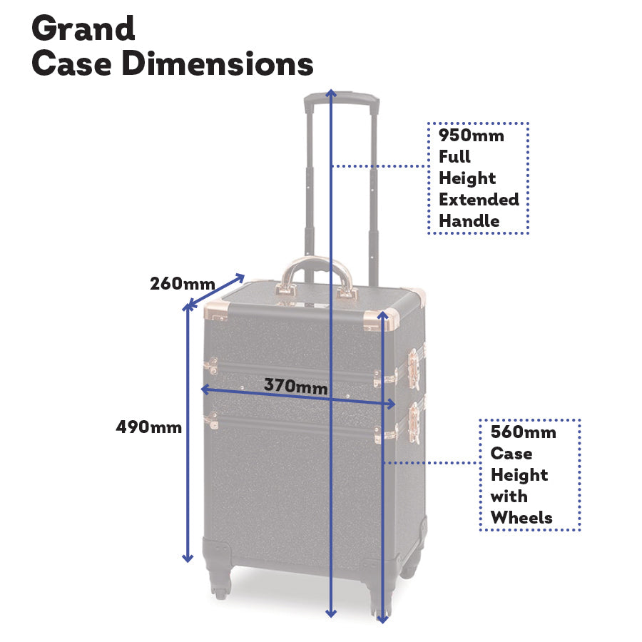 Grand Grooming Box Rose Gold Trim