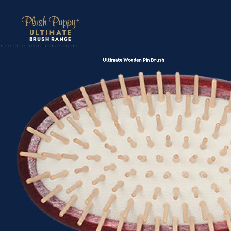 Ultimate Wooden Pin Brush One Size